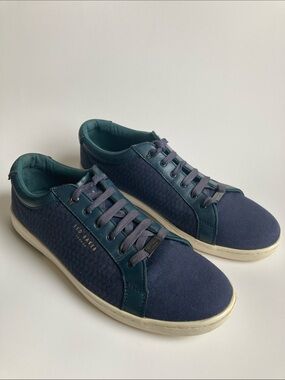 Ted Baker Keeran 3 Canvas Sneakers Navy Men’s Size 11